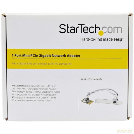 Startech Mini Pci Express Gigabit Ethernet Network Adapter Nic Card