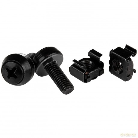 Startech Mounting Screws And Cage Nuts For Server Rack/Cabinet - Black
