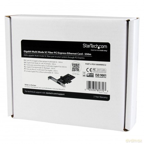Startech Pci Express Gigabit Ethernet Multimode Sc Fiber Network Card Adapter