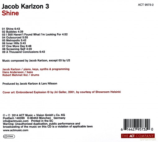 Jacob Karlzon: Shine [CD]