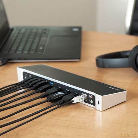 Startech Triple-Video Usb 3.0 Docking Station For Laptops