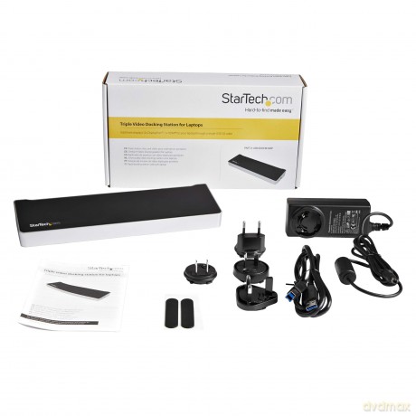Startech Triple-Video Usb 3.0 Docking Station For Laptops