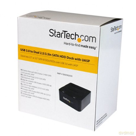 Startech Usb 3.0 Dual Hard Drive Docking Station With Uasp