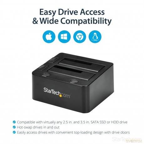 Startech Usb 3.0 Dual Hard Drive Docking Station With Uasp