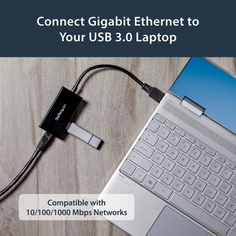 Startech Usb 3.0 To Gigabit Network Adapter With Built-In 2 Port Usb Hub
