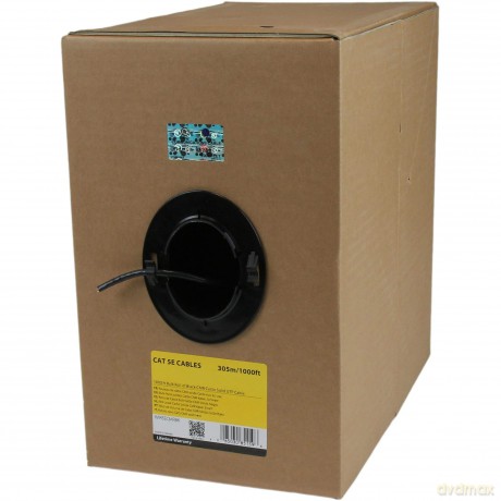 Startech.Com 1000 Ft Bulk Roll Of Black Cmr Cat5e Solid Utp Riser Cable - Cat 5e Riser Cable - Cat.5e Cmr Ethernet Cable - 24 Awg - Black