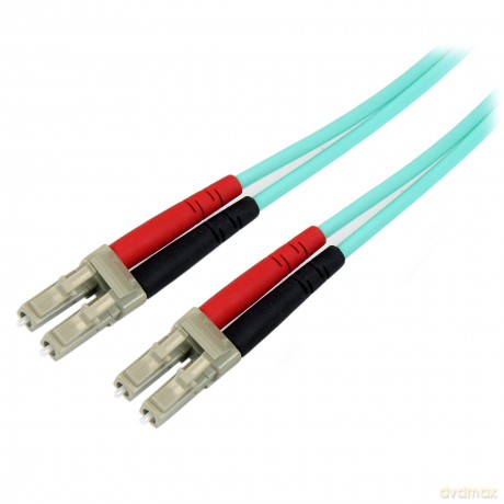 Startech.Com 10m Fiber Optic Cable - 10 Gb Aqua - Multimode Duplex 50/125 - Lszh - Lc/Lc - Om3 - Lc To Lc Fiber Patch Cable
