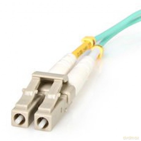 Startech.Com 1m Fiber Optic Cable - 10 Gb Aqua - Multimode Duplex 50/125 - Lszh - Lc/Lc - Om3 - Lc To Lc Fiber Patch Cable