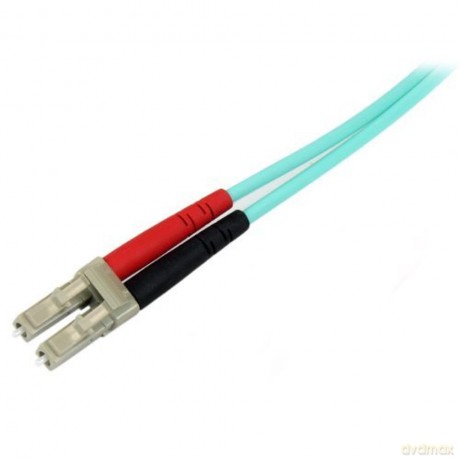 Startech.Com 1m Fiber Optic Cable - 10 Gb Aqua - Multimode Duplex 50/125 - Lszh - Lc/Lc - Om3 - Lc To Lc Fiber Patch Cable