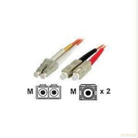 Startech.Com 1m Fiber Optic Cable - Multimode Duplex 50/125 - Lszh - Lc/Sc - Om2 - Lc To Sc Fiber Patch Cable