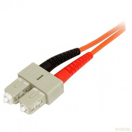 Startech.Com 1m Fiber Optic Cable - Multimode Duplex 50/125 - Lszh - Lc/Sc - Om2 - Lc To Sc Fiber Patch Cable