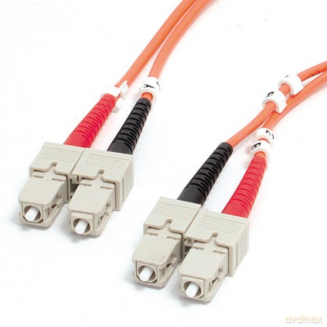 Startech.Com 1m Multimode Duplex Fiber Optic Cable Sc-Sc 1m Orange Fiber Optic Cable - Fibre Optic Cables
