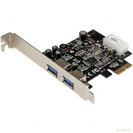 Startech.Com 2 Port Pci Express Superspeed Usb 3.0 Card Adapter With Uasp - Lp4 Power - Dual Port Usb 3 Pcie Controller