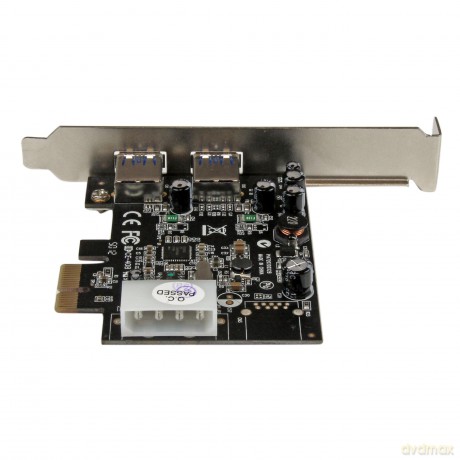 Startech.Com 2 Port Pci Express Superspeed Usb 3.0 Card Adapter With Uasp - Lp4 Power - Dual Port Usb 3 Pcie Controller