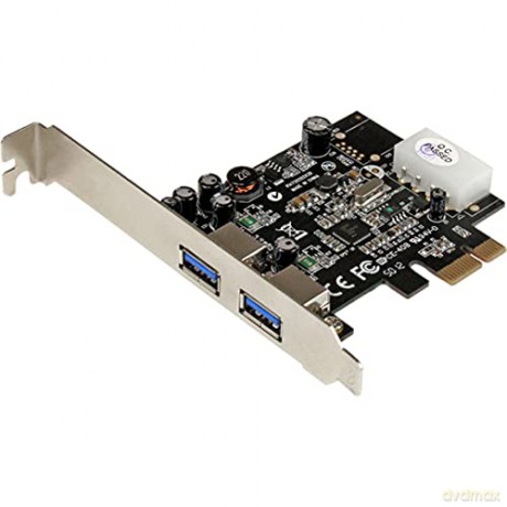Startech.Com 2 Port Pci Express Superspeed Usb 3.0 Card Adapter With Uasp - Lp4 Power - Dual Port Usb 3 Pcie Controller