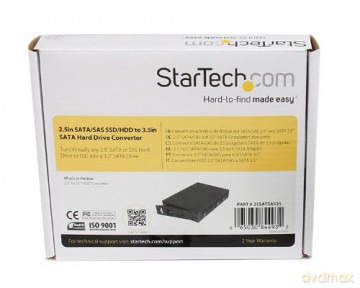 Startech.Com 2.5in Sata/Sas Ssd/Hdd To 3.5in Sata Hard Drive Converter