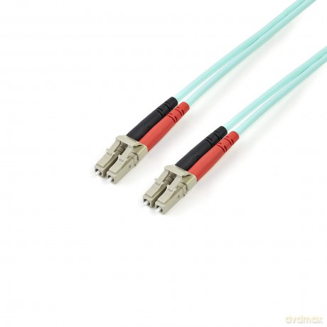 Startech.Com 2m Fiber Optic Cable - 10 Gb Aqua - Multimode Duplex 50/125 - Lszh - Lc/Lc - Om3 - Lc To Lc Fiber Patch Cable