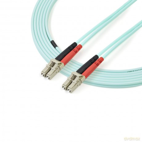 Startech.Com 2m Fiber Optic Cable - 10 Gb Aqua - Multimode Duplex 50/125 - Lszh - Lc/Lc - Om3 - Lc To Lc Fiber Patch Cable