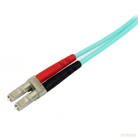 Startech.Com 2m Fiber Optic Cable - 10 Gb Aqua - Multimode Duplex 50/125 - Lszh - Lc/Sc - Om3 - Lc To Sc Fiber Patch Cable