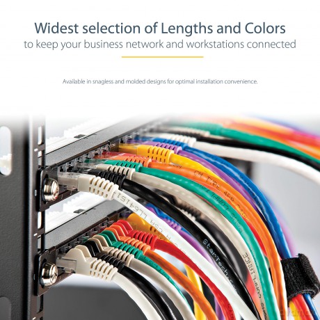 Startech.Com 2m Gigabit Snagless Utp Cat6 Rj45 Patch Cable - Black