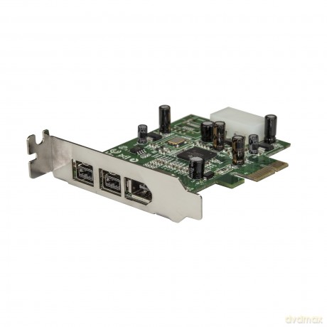 Startech.Com 3 Port 2b 1a Low Profile 1394 Pci Express Firewire Card Adapter