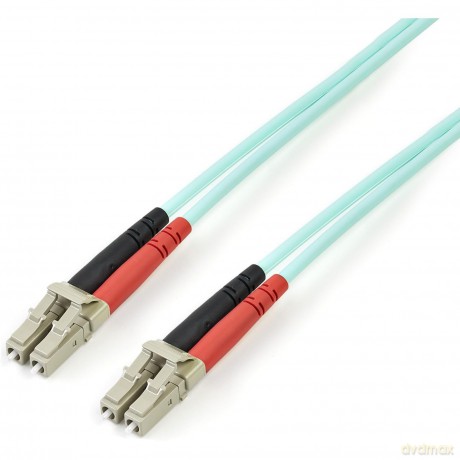 Startech.Com 3m Fiber Optic Cable - 10 Gb Aqua - Multimode Duplex 50/125 - Lszh - Lc/Lc - Om3 - Lc To Lc Fiber Patch Cable