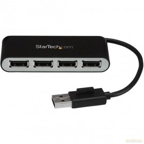 Startech.Com 4-Port Portable Usb 2.0 Hub With Built-In Cable