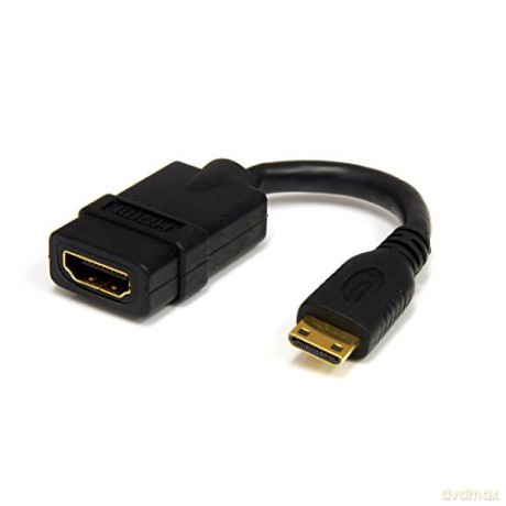 Startech.Com 5 Inch High Speed Hdmi Female To Male Cable With Ethernet Hdmi To Hdmi Mini