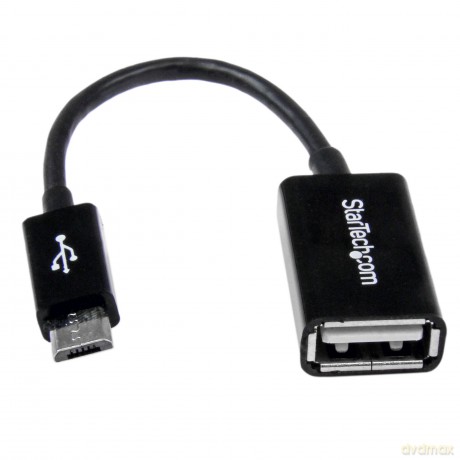 Startech.Com 5in Micro Usb To Usb Otg Host Adapter - Micro Usb Male To Usb A Female On-The-Go Host Cable Adapter