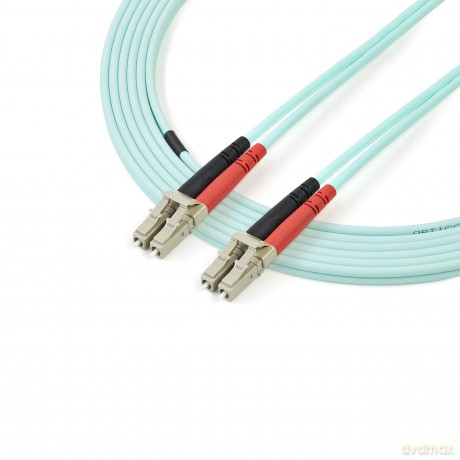 Startech.Com 5m Fiber Optic Cable - 10 Gb Aqua - Multimode Duplex 50/125 - Lszh - Lc/Lc - Om3 - Lc To Lc Fiber Patch Cable