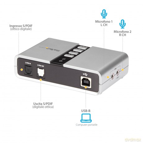 Startech.Com 7.1 Usb Audio Adapter External Sound Card With Spdif Digital Audio