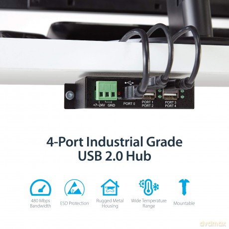 Startech.Com Mountable 4 Port Rugged Industrial Usb Hub