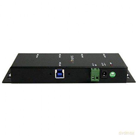 Startech.Com Mountable Usb 3.0 Hub - Industrial - Rugged - Black Metal - Bus Powered - Usb 3 Hub - Usb Extender - Powered Usb 3.0 Hub
