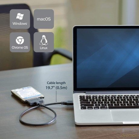 Startech.Com Usb 3.0 To 2.5? Sata Iii Hard Drive Adapter Cable W/ Uasp ? Sata To Usb 3.0 Converter For Ssd/Hdd - Hard Drive Adapter Cable