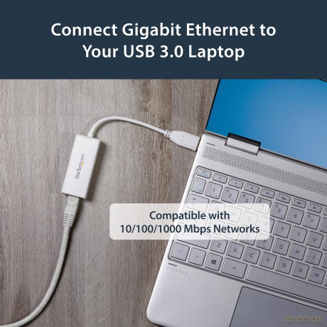Startech.Com Usb 3.0 To Gigabit Ethernet Nic Network Adapter, 10/100/1000 Network Adapter, Usb To Ethernet Lan Adapter,Usb To Rj45