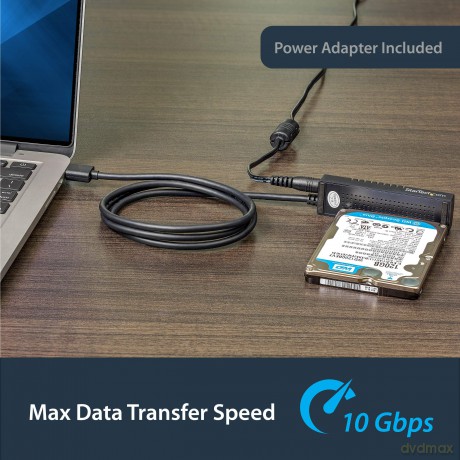 Startech.Com Usb 3.1 Adapter Cable For 2.5in And 3.5in Sata Ssd/Hdd Drives - Supports Sata Iii - Tool-Free Cable-Style Adapter