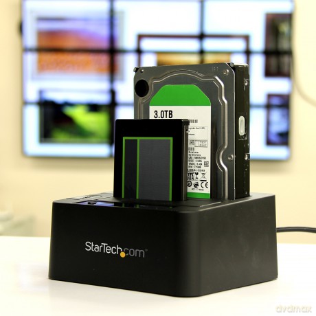 Startech.Com Usb 3.1 Gen 2 Dual-Bay Dock For 2.5"/3.5" Sata Ssd/Hdds - Supports Sata I, Ii, Iii And Uasp - Top-Loading