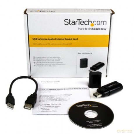 Startech.Com Usb Stereo Audio Adapter External Sound Card