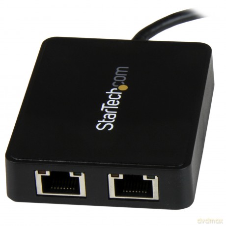 Startech.Com Usb-C To Dual Gigabit Ethernet Adapter With Usb 3.0 Port - Usb Type-C Gigabit Network Adapter