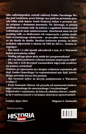 Dziewięć spojrzeń na Powstanie Warszawskie (w latach 1969-2014) - Zbigniew Siemaszko [KSIĄŻKA]