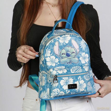 Stitch - Azul - Fashion Backpack 20x27x12cm