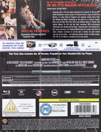Dial M for Murder (M jak morderstwo) [Blu-ray 3D]+[Blu-Ray]