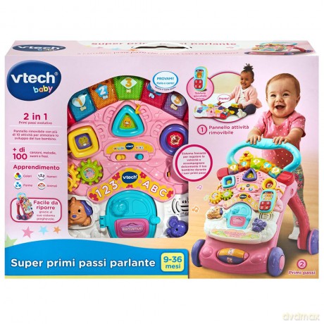 Superprimipassi Parlante 2in1 Rosa