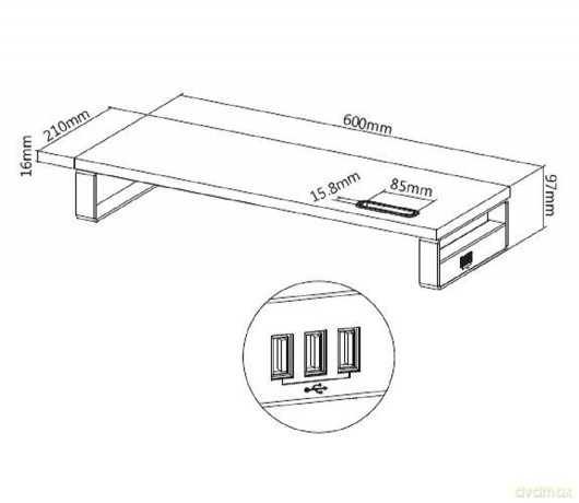 Supporto Monitor Regolabile