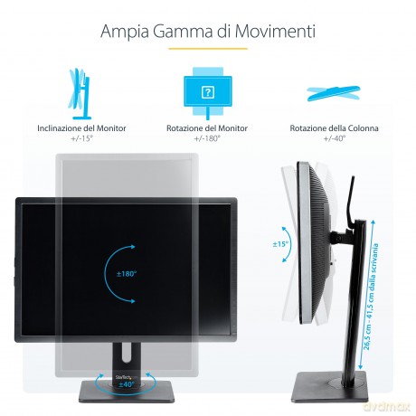 Supporto Monitor Scrivania Fino 32