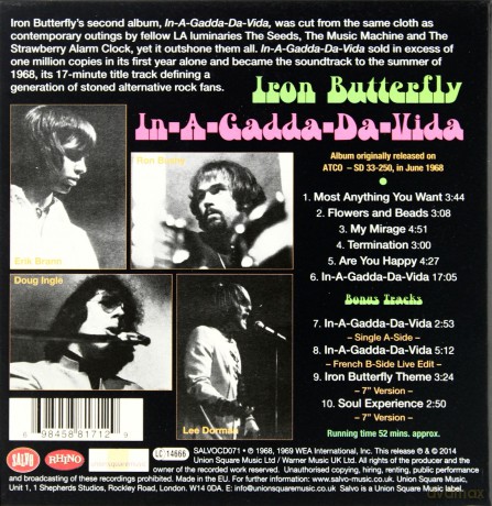 Iron Butterfly: In A Gadda Da Vida Expanded Edition [CD]