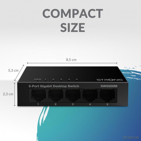 Switch 5 Porte Gigabit Metal
