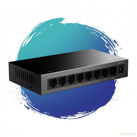 Switch 8 Porte Gigabit Metal