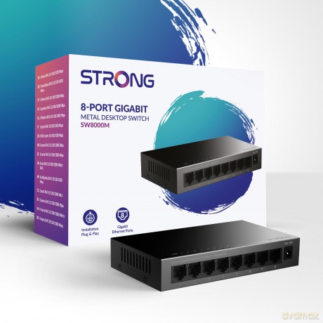 Switch 8 Porte Gigabit Metal