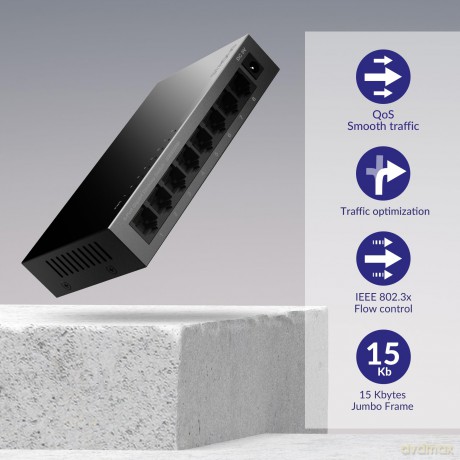 Switch 8 Porte Gigabit Metal